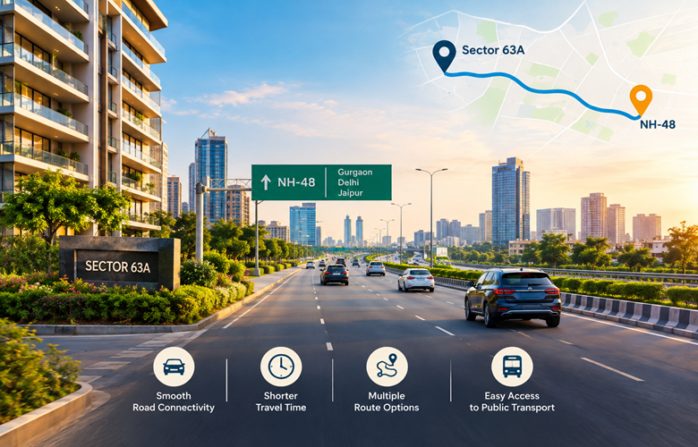 Sector 63A Gurgaon to NH-48: Route, Travel Time & Connectivity Guide 2026