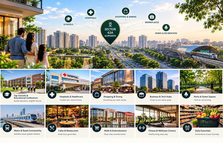 Everyday Conveniences Near Sector 63A Gurgaon: A Locality Guide