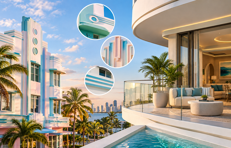 Miami Art Deco Architecture in Indian Homes